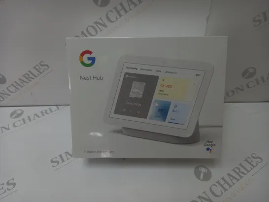 BRAND NEW BOXED GOOGLE NEST HUB 2ND GEN SMART SPEAKER WITH SCREEN - CHALK 