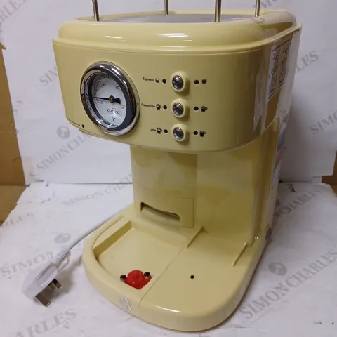 SWAN RETRO CREAM ESPRESSO COFFEE MACHINE 