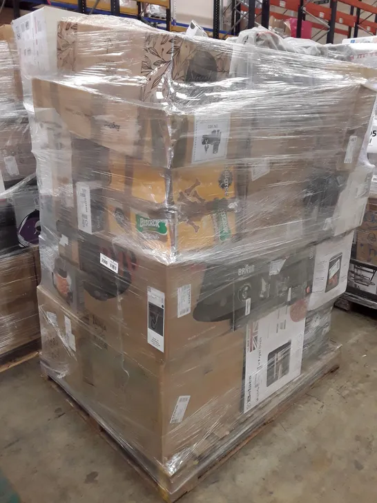 PALLET OF APPROXIMATELY 23 UNPROCESSED RAW RETURN HOUSEHOLD AND ELECTRICAL GOODS TO INCLUDE;