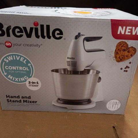 BOXED BREVILLE HAND AND STAND MIXER