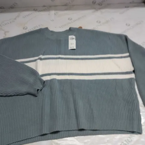 HOLLISTER CREW KNITTED JUMPER - LARGE