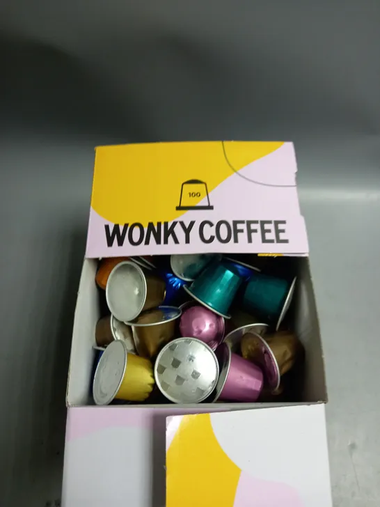 LOT OF 100 WONKY COFFEE LUCKY DIP COFFEE PODS