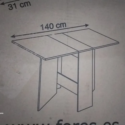 BOXED VOLARE DINING TABLE WITH FOLDING WINGS 31-140CM