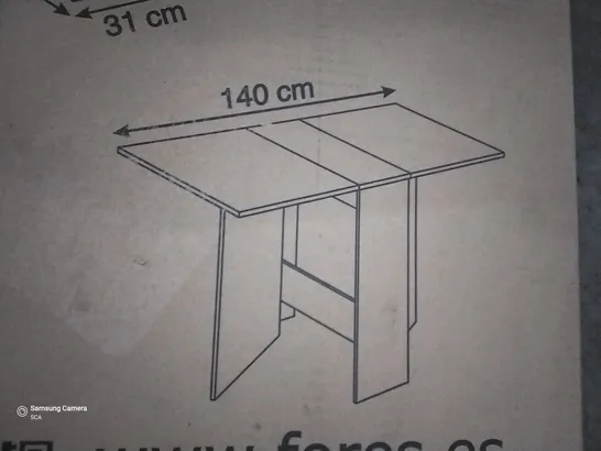 BOXED VOLARE DINING TABLE WITH FOLDING WINGS 31-140CM