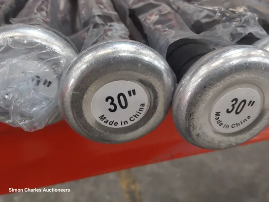 APPROXIMATELY 22 ALUMINIUM 30" BASEBALL BATS