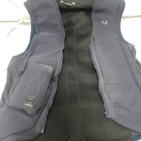 HORSE PILOT NAVY BLUE QUILTED GILET SIZE MEDIUM