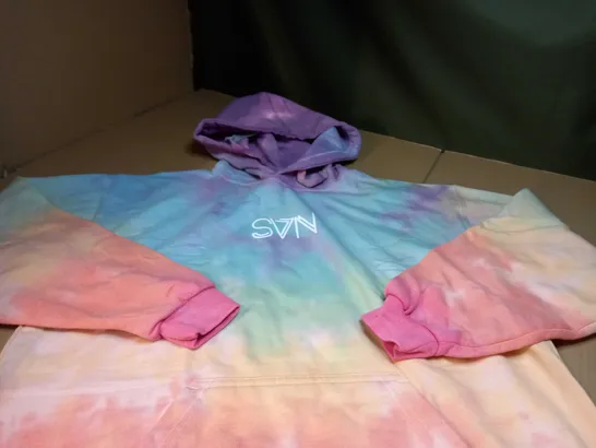 DESIGNER TIE DYE FRONT POCKET HOODIE - XL