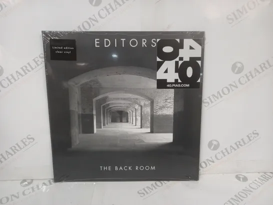 EDITORS THE BACK ROOM LIMITED EDITION CLEAR VINYL