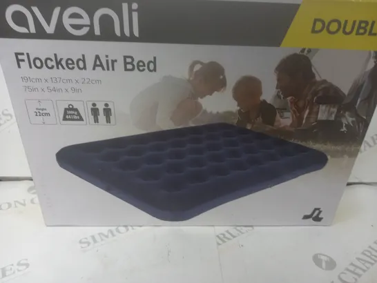 AVENLI DOUBLE FLOCKED AIR BED 