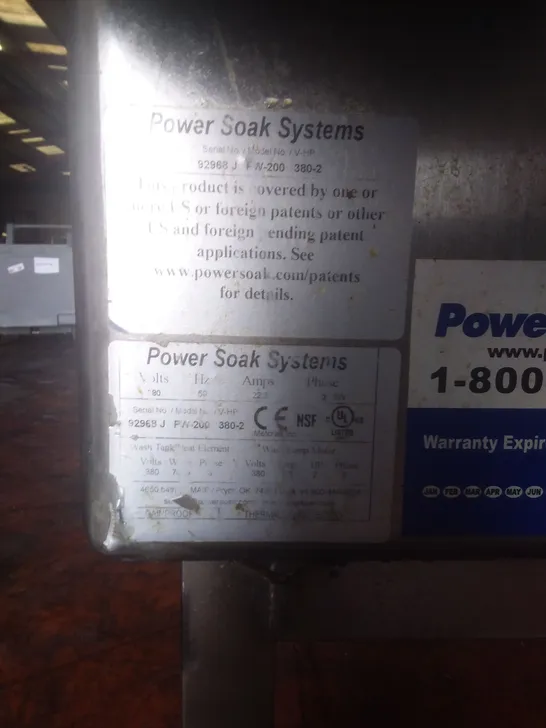 POWER SOAK COMMERCIAL WASHING STATION PW-200