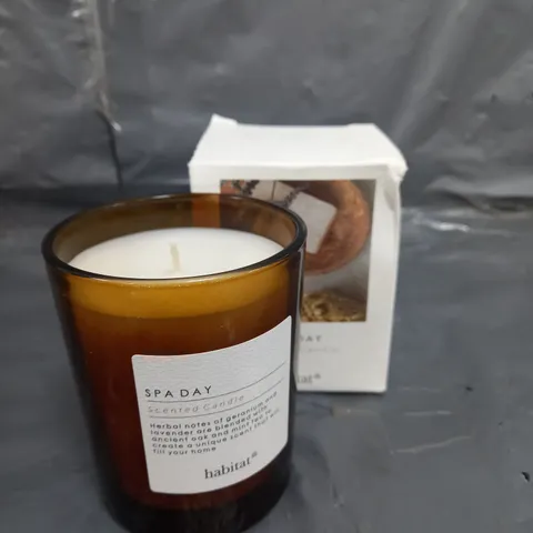 BOXED HABITAT SPA DAY SCENTED CANDLE 