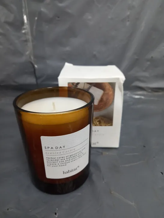 BOXED HABITAT SPA DAY SCENTED CANDLE 