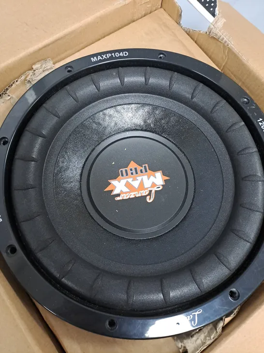 1 LANZA MAX PRO 10'' 1200WATT SMALL ENCLOSURE DUAL 4 OHM SUBWOOFER