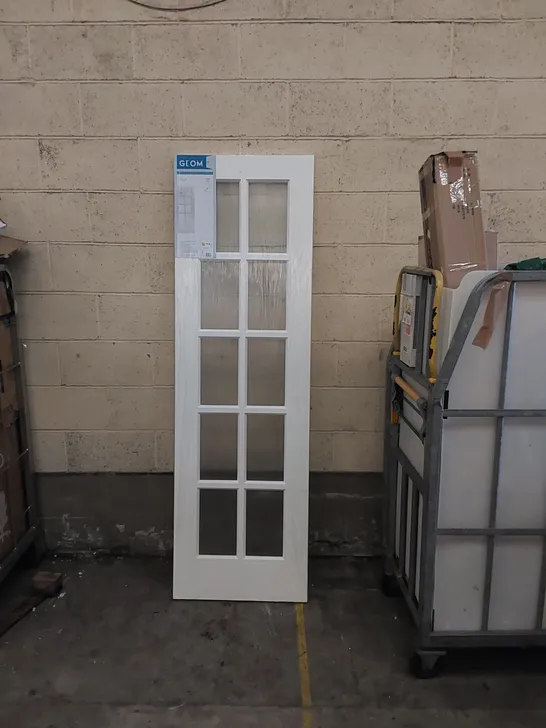 10 LITE CLEAR GLAZED WHITE SMOOTH INTERNAL DOOR // 1981 X 610 X 35MM