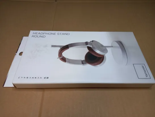 BOXED YAMAZAKI WHITE ROUND HEADPHONE STAND