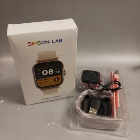 BOXED SIMSON LAB RUBBER STRAP SMARTWATCH 