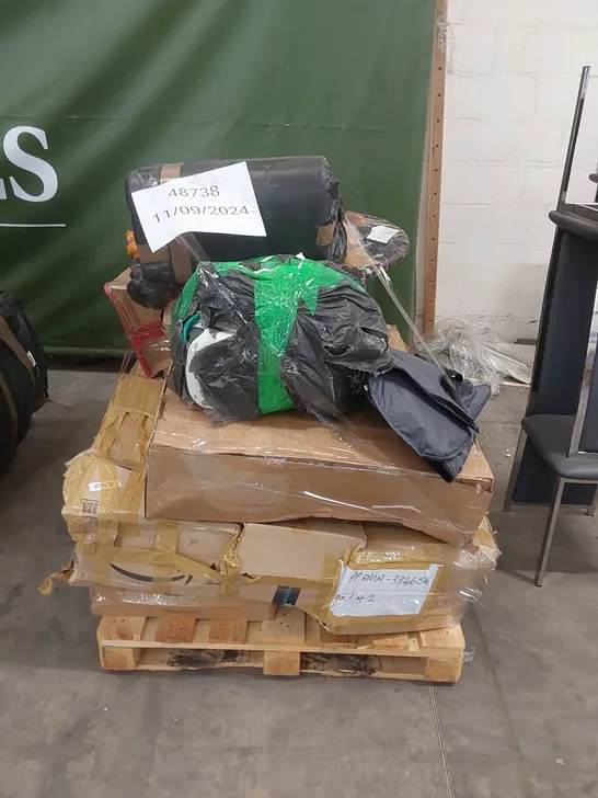 PALLET OF ASSORTED FURNITURE PARTS AND HOUSEHOLD PRODUCTS 