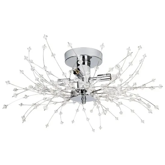 BOXED MINSTRETTA 4-LIGHT SEMI FLUSH MOUNT