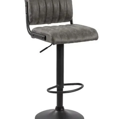 PARIS SWIVEL BAR STOOL IN GREY 