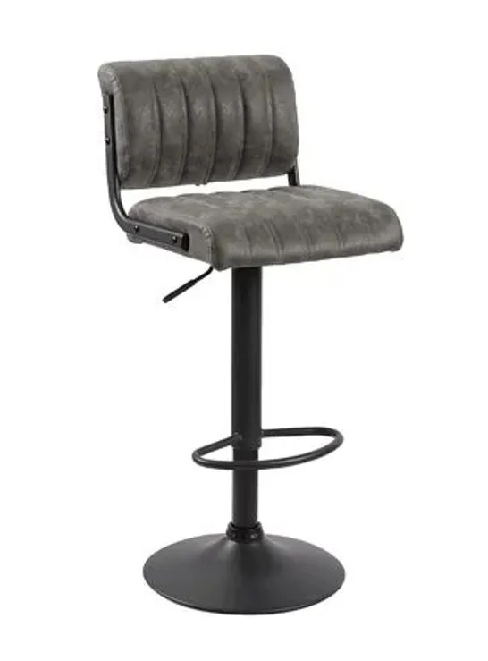 PARIS SWIVEL BAR STOOL IN GREY 