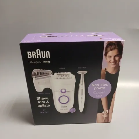 BOXED SEALED BRAUN SILK POWER CORDED SHAVER