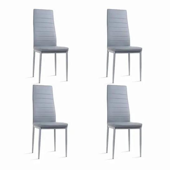 BOXED EMMYROSE UPHOLSTERED DINING CHAIR SET OF 4