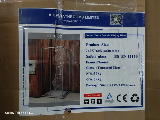 BOXED AICA CORNER ENTRY DOUBLE SLIDING DOOR