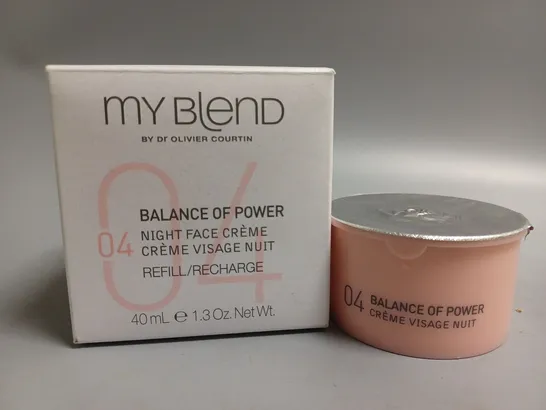 BOXED MYBLEND BALANCE OF POWER 04 NIGHT FACE CREAM (40ml)