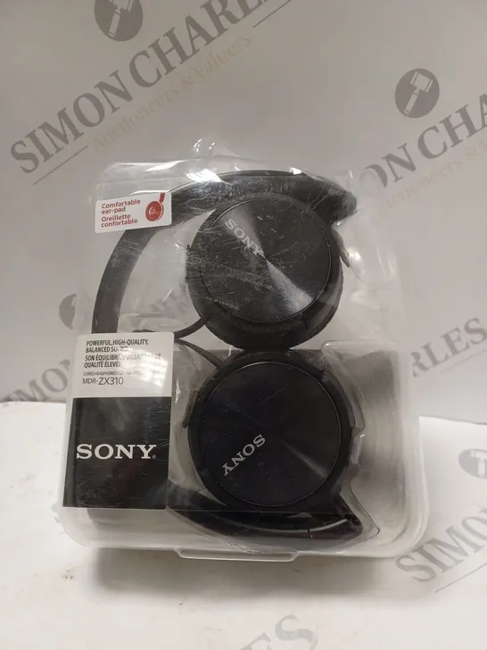 BOXED SONY MDR-ZX310 OVER-EAR HEADPHONES IN BLACK