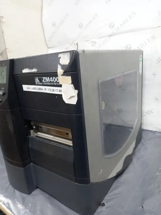 ZEBRA ZM400 INDUSTRIAL THERMAL TRANSFER LABEL PRINTER