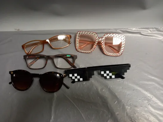 LOT OF APPROX 20 PAIRS OF GLASSES AND SUNGLASSES