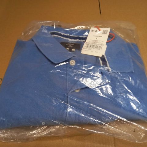 PACKAGED SUPERDRY BLUE/LOGO POLO TOP - LARGE