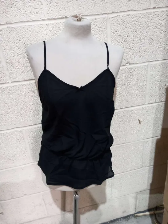 APPROXIMATELY 58 PLAIN BLACK CAMI SETS SIZE 12