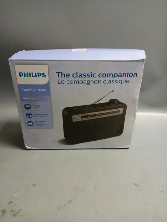 BOXED PHILIPS THE CLASSIC COMPANION PORTABLE RADIO 2000 SERIES