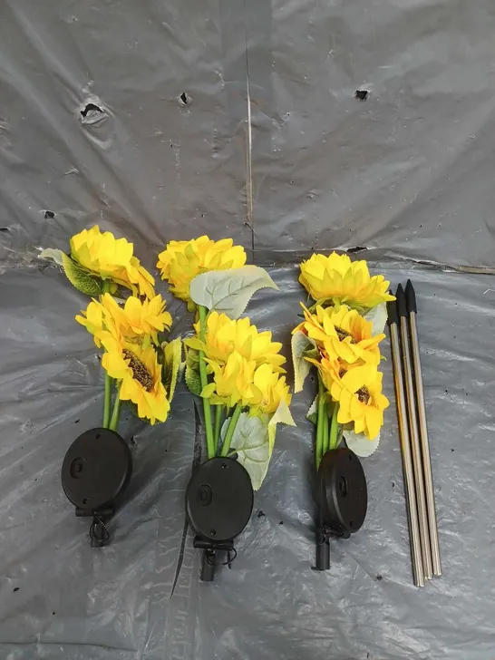 SUNFLOWER SOLAR GARDEN STAKE LIGHTS