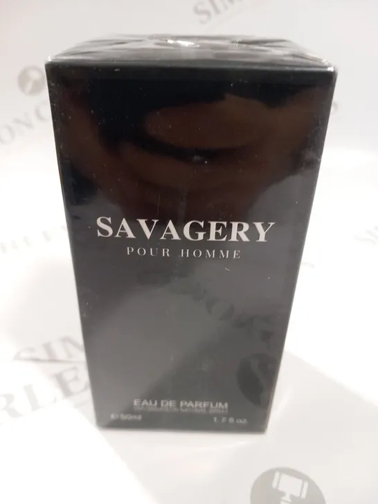 BOXED AND SEALED SAVAGERY POUR HOMME EAU DE PARFUM 50ML