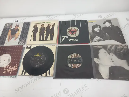 A COLLECTION OF 40 X BEATLES AND RELATED VINYL RECORD SINGLES. THE BEATLES, PAUL MC CARTNEY, JOHN LENNON, RINGO STAR, GEORGE HARRISON.