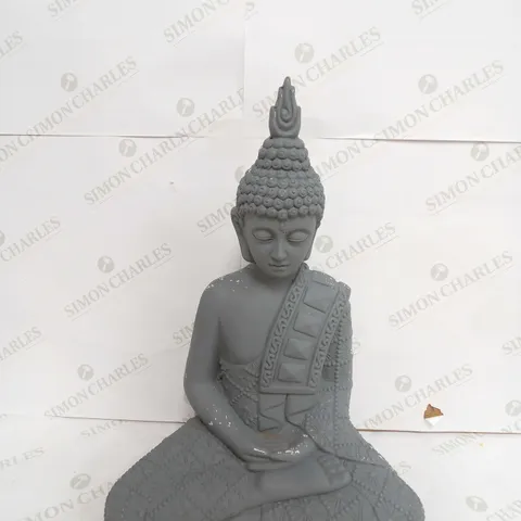 BUDDHA STATUE DECORATION GREY