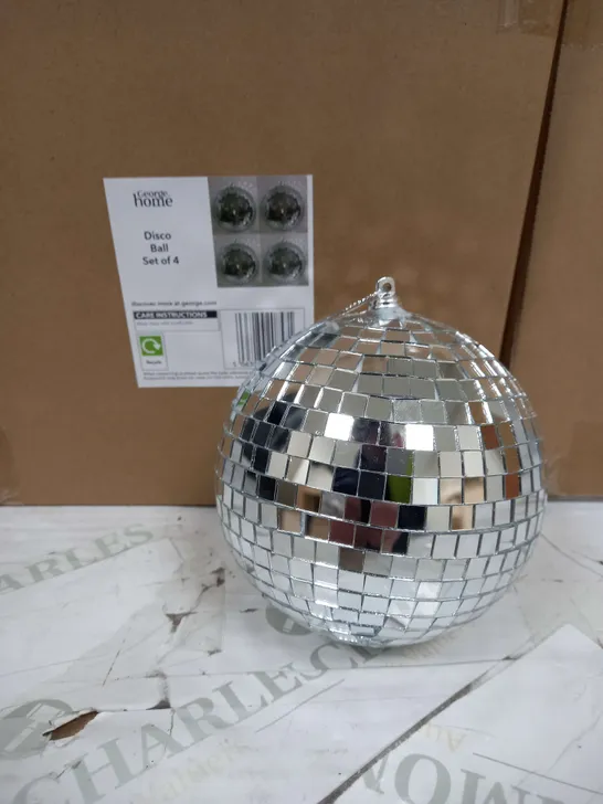 LOT OF 3 BRAND NEW BOXED 4-PACKS OF DISCO BALLS