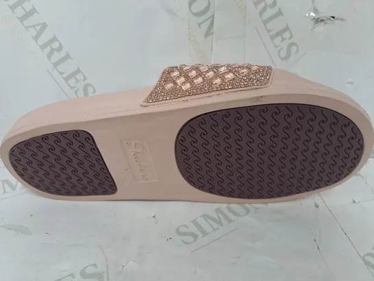 SKECHERS POP UPS SLIDE SANDAL IN ROSE GOLD COLOUR - SIZE UK 3