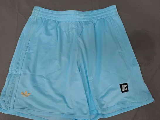 NIKE NTS LOGO SHORTS IN LIGHT BLUE UK SIZE LARGE