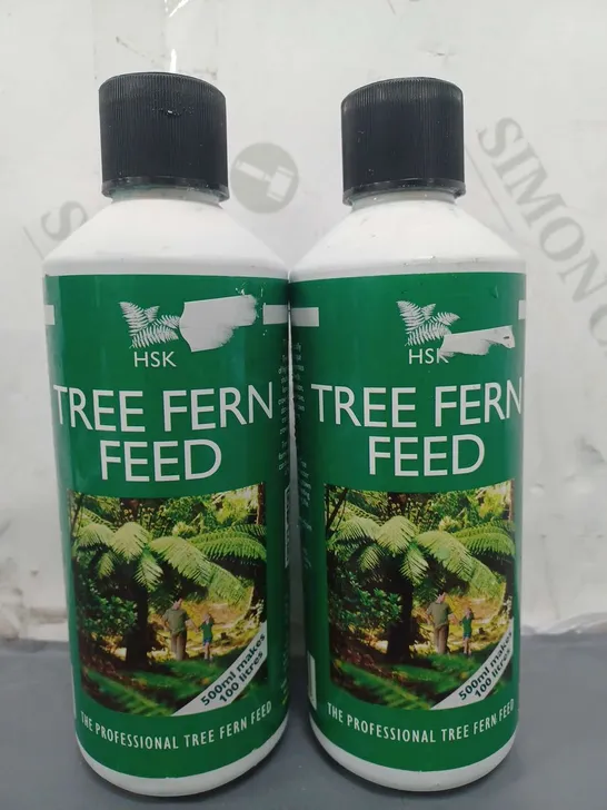 SET OF 2 HSK TREE FERN FEED BOTTLES (500ML) - COLLECTION ONLY