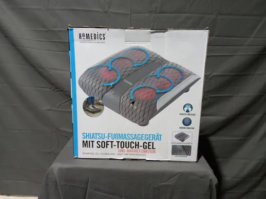 BOXED HOMEDICS GENTLE TOUCH GEL SHIATSU FOOT MASSAGER 