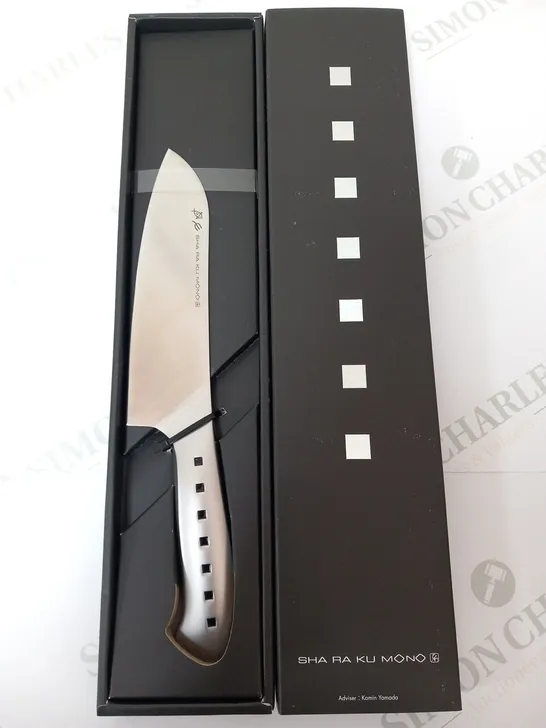 BRAND NEW BOXED SHA RA KU MONO MOLYBDENUM VANADIUM STEEL 18-8 STAINESS STEEL FJ-18 17.5CM SANTOKU KNIFE