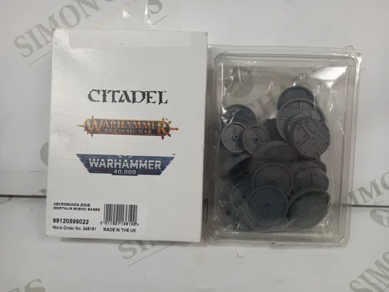 CITADEL, WARHAMMER AGE OF SIGMAR, WARHAMMER 40K MORTALIS SCENIC BASES