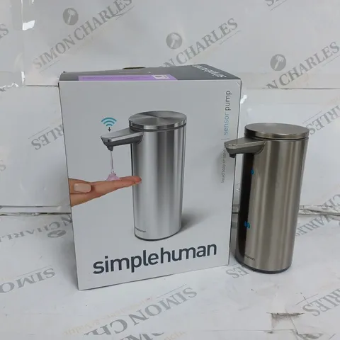 BOXED SIMPLEHUMAN LIQUID SOAP OR SANITISER SENSOR PUMP