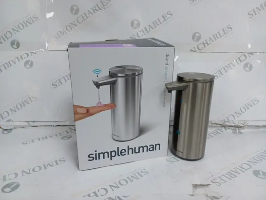 BOXED SIMPLEHUMAN LIQUID SOAP OR SANITISER SENSOR PUMP