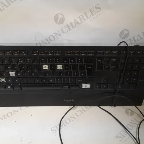 BOX OF APPROXIMATELY 15 ASSORTED KEYBOARDS OF VARYING MODELS TO CONTAIN LOGITECH, HP ETC