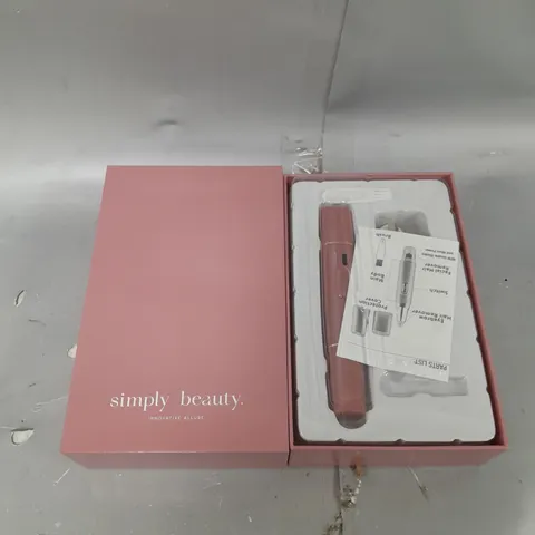 BOXED SIMPLY BEAUTY 2 IN 1 SUPER SMOOTH FACE & BROWS HAIR REMOVER, BLUSH