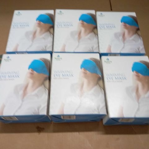 LOT OF 6 NATRA CURA WARMING EYE MASKS WIT SILICA BEADS 